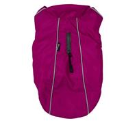 JACK AND VANILLA, Elegant Dog Coat Fuchsia Light and Comfortable Weatherproof with Adjustable Closure Size S Fuchsia 35cm Model Expedition