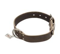 JACK AND VANILLA, Elegant Vintage Collar for Dogs or Cats, Unique and Refined Design, Comfortable and Durable, Length 55 cm, Brown, Width 40 mm, Vintage Model