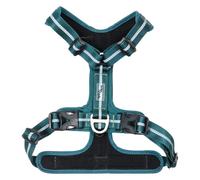 JACK AND VANILLA, Ergonomic Harness for Animals, Optimal Comfort, Reinforced Safety, Modern Design, Easy to Use, Ideal for All Activities, Size XL, Blue, Expedition Model