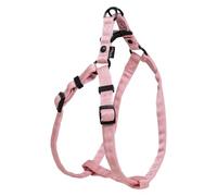 JACK AND VANILLA, Ergonomic Nylon Dog Harness, Adjustable 12 mm, Size XXS 24-28 cm, Pink, Optimal Comfort and Attractive Design for Pleasant Walks, Comfort Model