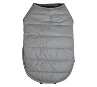 JACK AND VANILLA, Ergonomic Winter Jacket for Dogs, Waterproof and Insulating, Optimal Comfort, Modern Design, Machine Washable, Size S, Grey, Expedition Model
