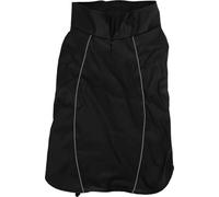 JACK AND VANILLA, Fisherman Outdoor Dog Jacket, Waterproof, Durable, Lightweight and Breathable, Secure and Adjustable Closure, Daily Use, Black, S/M - 35 cm, No Hood