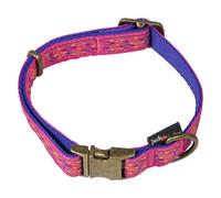 JACK AND VANILLA, Ibiza Dog Collar, Fuchsia Colour, Size 15 mm x 24-35 cm