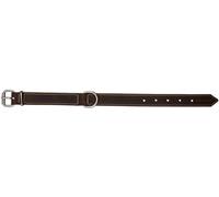 JACK AND VANILLA, Large Genuine Leather Dog Collar, Stylish and Comfortable Design, Adjustable, Secure Buckle, 30mm Wide, 60cm Long, Beige, XL, Modena