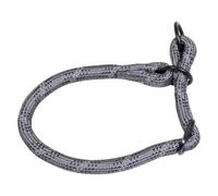 Jack and Vanilla - Large Luminous Dots Dog Collar - with Bright Spots, High Visibility - For All Dogs - Colour: Grey, Size 12 mm x 30-35 cm