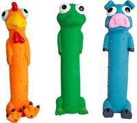JACK AND VANILLA, Latex Toys Assorted Animals, Non-Toxic and Durable, 24 cm, Bright Colours, Ideal for Dogs/Cats, Imaginative and Educational Games, Size 24 cm, Latex Toys