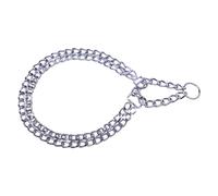 JACK AND VANILLA, Martingale Chrome Chain Collar for Dogs, Stylish and Durable Design, Easy to Clean, 40 cm, 2 mm, Chrome Colour