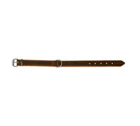JACK AND VANILLA, Modena Olive Green Leather Dog Collar, Size XS, 25 mm Wide and 40 cm Long, Stylish and Durable Design, Perfect for Walks and Special Occasions, Modena Model