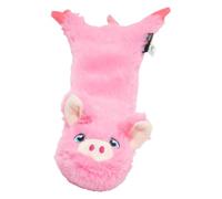 JACK AND VANILLA, Pink Pig Plush Toy for Dogs, 30 cm, Realistic Design, Sound and Washable, Great for Interactive Games, Bright Colour, Flatties Model