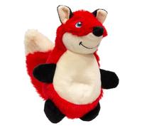 JACK AND VANILLA, Red Fox Interactive Toy for Dogs and Cats, Soft Texture, Durable, Great for Gaming, 18 cm, Red for All Breeds