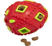 JACK AND VANILLA, Rubber Toy Colorful Snack Egg for Dogs/Cats, Non-Toxic and Durable, Attractive Design, Easy to Clean, 8 cm, Orange/Green, Rubber Toys Model