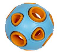JACK AND VANILLA, Rubber Toys Durable Rubber Dog Snack Ball Stimulates Play and Activity Ø5cm Light Blue/Orange for All Breeds