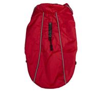 JACK AND VANILLA, Stylish Dog Coat for Small Dogs, Protection Against Cold Weather Durable Fabric, Zipper, Reflective Stripes, Size 55 cm, Red, Expedition Model