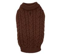 JACK AND VANILLA, Stylish Dog Jumper, Modern and Comfortable Design, Machine Washable, Ideal for All Occasions, Size S, Auburn, Model 5Th Avenue Dogwalk
