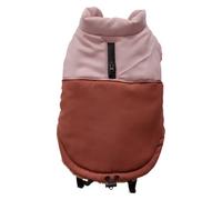 JACK AND VANILLA, Stylish Lightweight Comfortable Dog Fleece Jacket with Reflective Strips for Safety, Machine Washable, Size L, Red, 5Th Avenue Dogwalk