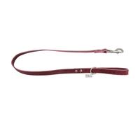 JACK AND VANILLA, Vintage Wine Red Leather Lead, 20 mm Width and 100 cm Length, Durable and Elegant, Ideal for Walks with Your Pet, Vintage Model