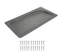 Jack Boss RV Skylight Replacement, 18" x 34" Camper Skylight Cover, RV Shower Skylight Cover Outer Dome Fit Standard 14" x 30" Openings, for Roof Trailer Fifth Wheel Motorhome, Smoke Gray