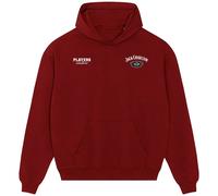 Jack Charlton Logo Men's Hoodie - Red / 3XL