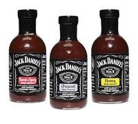 Jack Daniel’s BBQ Sauce Variety Pack Including Original, Honey and Sweet & Spicy, 3 x 553g Bottles Suitable for Grilling, Marinating and Home Cooking