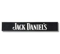 Jack Daniel’s Official Bar Mat - Soft and Durable Rubber - Black - Official Jack Daniel’s Logo
