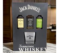 Jack Daniel’s Whiskey Trio and Glass Gift Set