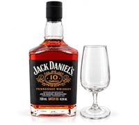 Jack Daniel's 10 Year Old Batch 5 Whiskey with Nosing Glass 70cl 48.5% | Limited Batch Release, 10 Year Maturation, Premium Tennessee Whiskey Gift, Rich Oak & Caramel