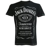 JACK DANIELS BIO-TS011078JDS-S Classic Logo Men's T-Shirt (S, Black)