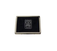 Jack Daniel's black and chrome fluted cigarette case