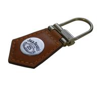 Jack Daniels Leather Keyring With Plaque