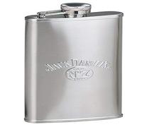 Jack Daniels Licensed Barware Swing and Bug Flask, 5 oz, Silver