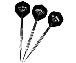 Jack Daniel's Officially Licensed Steel Tip Darts Set | 80% Tungsten Ringed | 22g (D1047)
