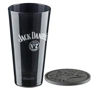 Jack Daniel's Old No. 7 Tall Glass Mixing Glass Gift Set Whiskey Bar Glass Black