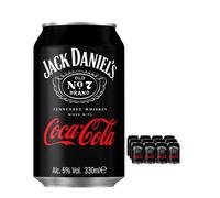 Jack Daniel's Old No. 7 Tennessee Whiskey & Coca Cola Premixed Can Multipack, 12 x 330 ml