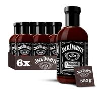 Jack Daniel's Original BBQ Sauce, Gluten Free, Delicious Marinade, Barbecue Dipping No Preservatives, Pack of 6 x 553g, Sauce Bottle (Multipack)