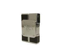 Jack Daniel's square electronic gas lighter black and chrome