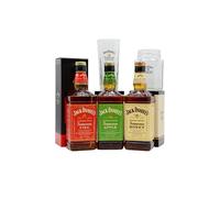 Jack Daniel's - Tennessee Honey, Fire & Apple 3 x 70cl - Whiskey Liqueur 70cl x 3 35% ABV