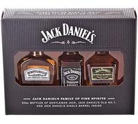 Jack Daniels Whiskey Family of Brands Miniature Pack 5 cl (3x 5cl Bottles)