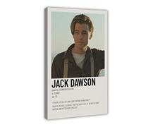 Jack Dawson - Titanic Canvas Poster Bedroom Decor Sports Landscape Office Room Decor Gift Frame-style 12x18inch(30x45cm)