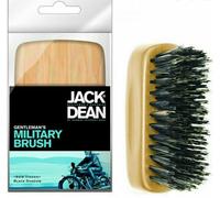 Jack Dean MILITARY Gentlemans Natural Bristle LIGHT WOOD Wooden Hair Beard Brush