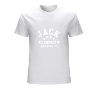 Jack Dempsey Boxing Legend Boxer The Manassa Mauler Unisex T-Shirt Graphic Printed Tee Mens White Shirt