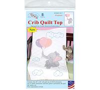 Jack Dempsey Needle Art Elephant Crib Quilt Top