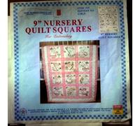 Jack Dempsey Needle Art Girls 9" Nursery Quilt Blocks