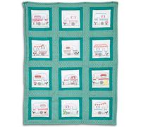 Jack Dempsey Needle Art Hand Embroidery, 50/50 Cotton/Poly, White, 9" x 9"