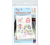 Jack Dempsey Needle Art White Quilt Crib Top Stamp, Multi-Colour, 24.13 x 13.46 x 3.04 cm