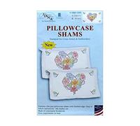 Jack Dempsey Pillowcase Sham Flowers&Hearts, Flowers & Hearts