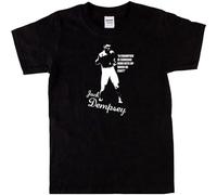 Jack Dempsey Retro Image Boxing Legend Mens T-Shirt Black Unisex Tee S Black 3XL