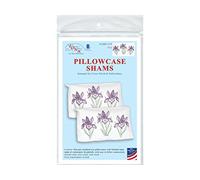 Jack Dempsey Stamped Pillowcase Shams, Iris (Pack of 2)