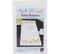 Jack Dempsey Stamped Table Runner/Scarf 15"X42"-Golden Sunflowers