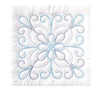 Jack Dempsey Stamped White Quilt Blocks, XX Design (Pack of 6)