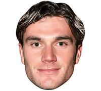 Jack Draper (Stubble) Celebrity Mask, Flat Card Face, Fancy Dress Mask